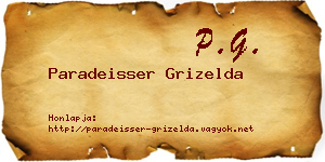 Paradeisser Grizelda névjegykártya